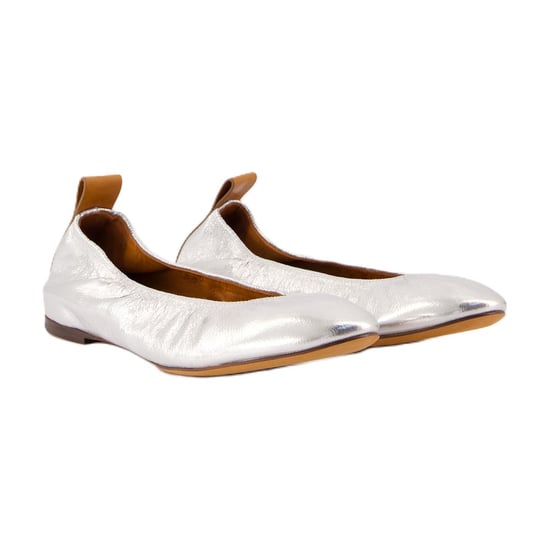 Lanvin Ballerinas – Leder – Silber - Image 2