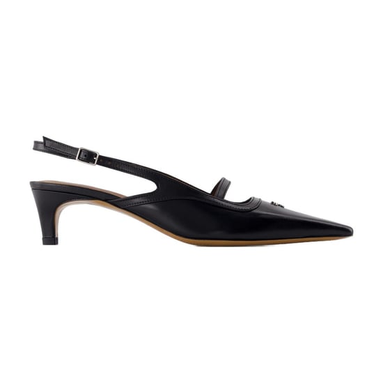 Pointy Sling Back - Maison Kitsune - Leder - Schwarz - Image 1