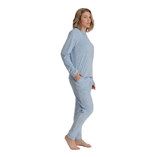 Damen-Samtpyjama mit langen Ärmeln MU5 - Image 3