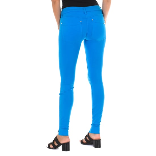 Lange Damenhose aus Plüsch-Stretchstoff 10DBF0333-J100 - Image 3