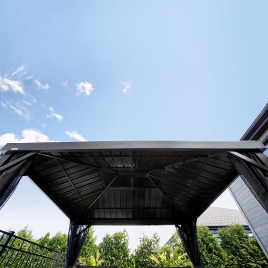 Sojag Kiruna 3x3.5 m Metall-Gartenpavillon mit Moskitonetz - Image 3