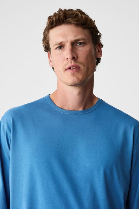 Geripptes Langarm-T-Shirt mit Rundhalsausschnitt - Image 3