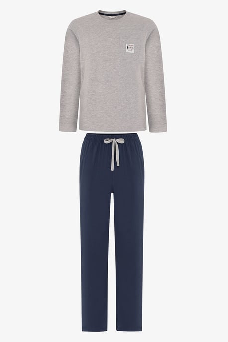 Timber Mist Langarm-Pyjamaset - Image 1