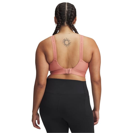 Under Armour Damen Infinity High V-Neck Sport-BH in Pink - Image 2