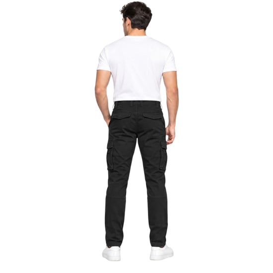 Joss Herren-Cargohose Regular Fit mit Reißverschlusstasche aus Stretch-Baumwolle, Cargo-Kampfhose, Arbeitshose - Image 2
