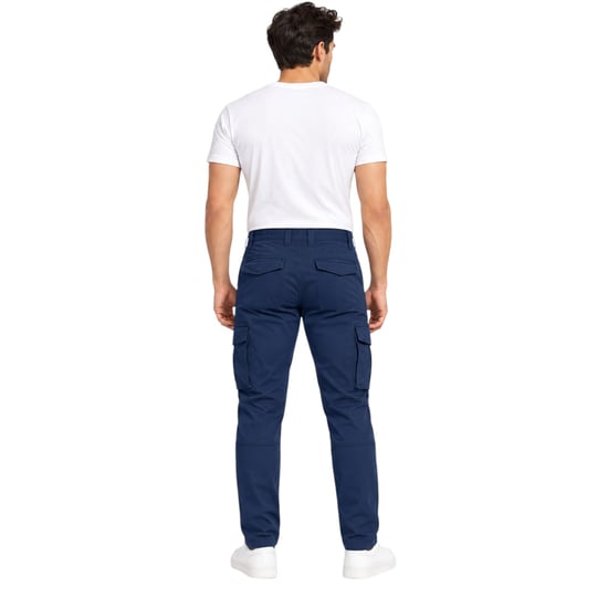 Joss Herren-Cargohose Regular Fit mit Reißverschlusstaschen aus Stretch-Baumwolle - Image 2