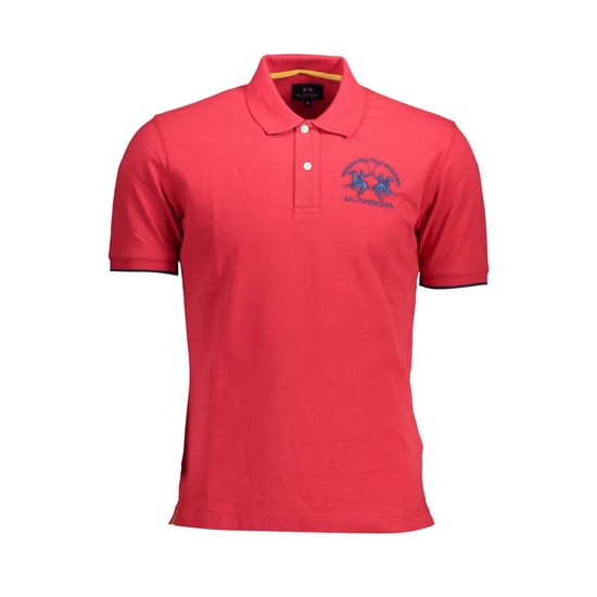La Martina Rotes Baumwoll-Polohemd - Image 1