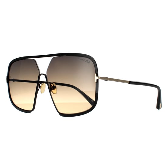 Tom Ford Aviator Herren Glänzend Schwarz Rauch Gradient - Image 2