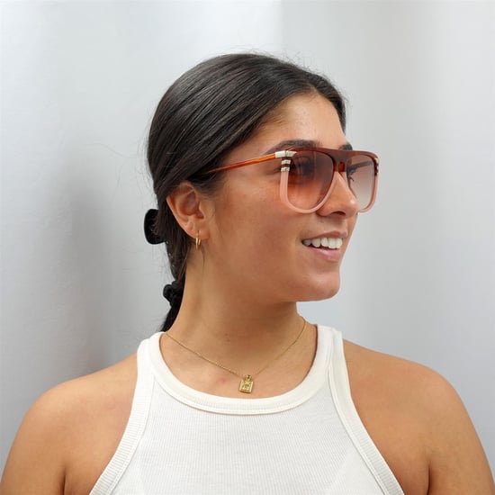 Chloe Aviator Damen Glänzend Blond Havanna Orange Farbverlauf CH0104S - Image 5