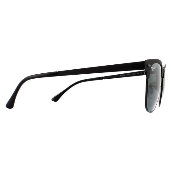 Ray-Ban Sonnenbrille Clubmaster Metall RB3716 186/R5 Matt Schwarz Grau - Image 4