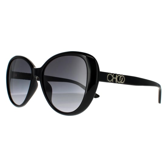 Jimmy Choo Butterfly Womens Black Dark Grey Gradient Sonnenbrille - Image 2
