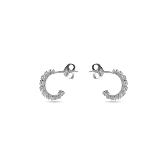 Luxenter Sterling Silber 925 Ohrringe mit rhodiniertem Brillant Zirkonia - Essential - Image 2