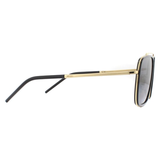 Dolce & Gabbana Sonnenbrille DG2220 02/81 Gold und Schwarz Braun Gradient Polarisiert - Image 4