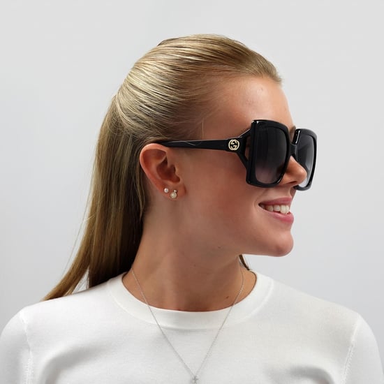 Lunettes De Soleil Gucci GG0876S 001 Dégradé Gris Noir - Image 6