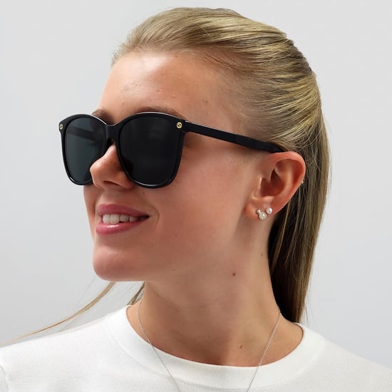 Gucci Runde Frauen Schwarz Grau Sonnenbrille - Image 6