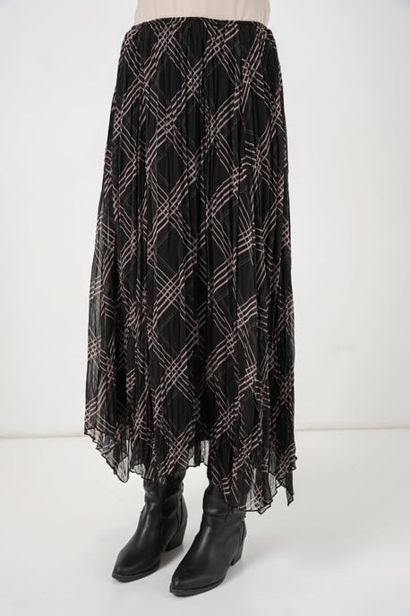 Asymmetrisch gemusterter Maxirock - Image 4