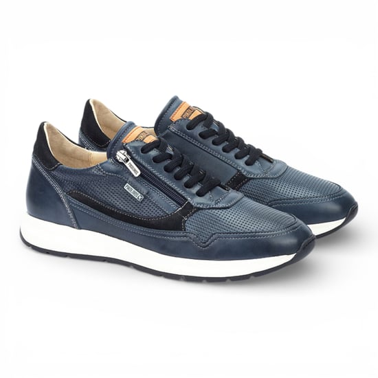 Pikolinos Herren-Sneaker aus blauem Leder, bequem und tragbar - Getafe - Image 4