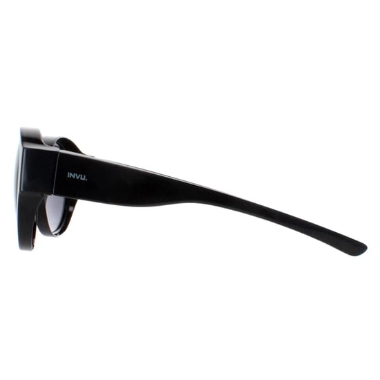 INVU Round Womens Schwarz Grau Polarized E2000 - Image 3