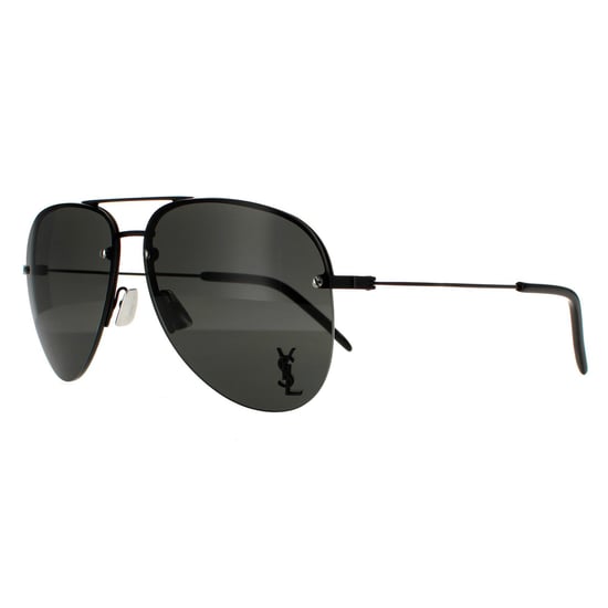 Saint Laurent Aviator Unisex Sonnenbrille Schwarz Grau - Image 2