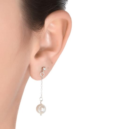 Luxenter Ohrringe, 925 Sterling Silber Kiarik und weiße Perle rhodiniert - Image 2