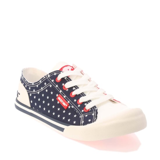 Damen Rocket Dog Jazzin Spangle Banner Pumps in Rot Navy - Image 2