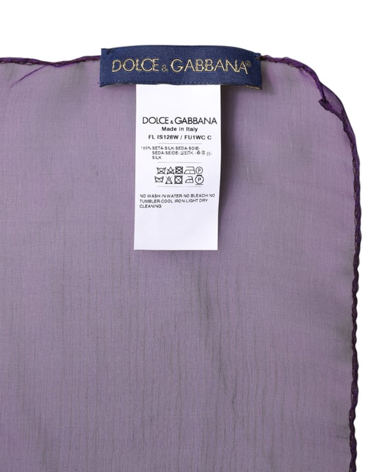 Seidenschal Lila Accessoire - Image 4