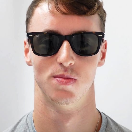Ray-Ban Rectangle Unisex Havanna Braun Gradient Sonnenbrille - Image 5