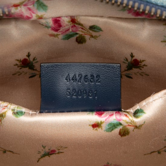 Gebrauchte Kleine GG Marmont Matelassé Denim Perlen-Crossbody Tasche - Image 6