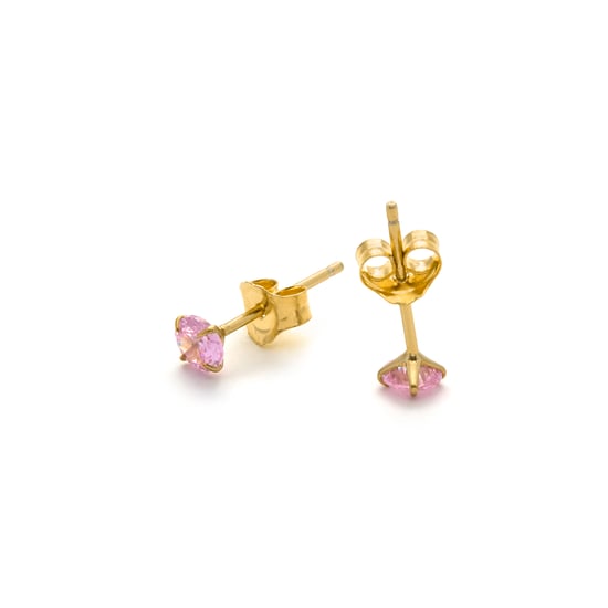 Luxenter Ohrringe, 925er Sterlingsilber und 18K vergoldete Amethyst-Zirkonia-Ohrringe - Image 6
