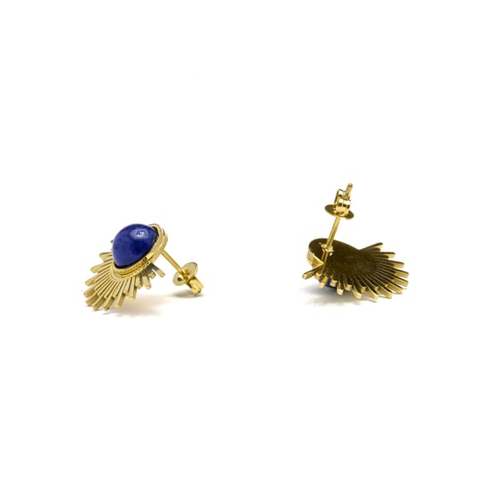Luxenter Ohrringe aus natürlichem Lapislazuli in 18K Gelbgold - Viwing - Image 4