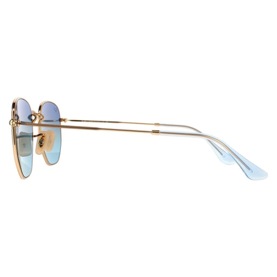 Ray-Ban Square Unisex-Sonnenbrille Gold Blau Grau Gradient - Image 3
