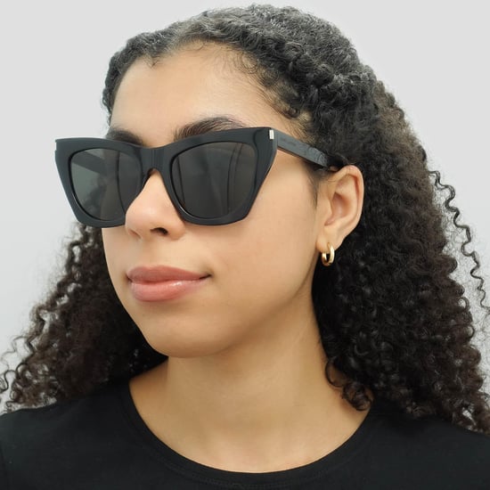 Saint Laurent Cat Eye Damen Schwarz Grau Sonnenbrille - Image 6