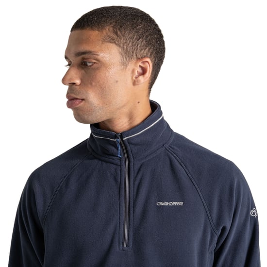Craghoppers - "Corey VI" Fleece-Oberteil, mit halbem Reißverschluss für Herren (Dunkel-Marineblau/Marineblau meliert) - Image 4