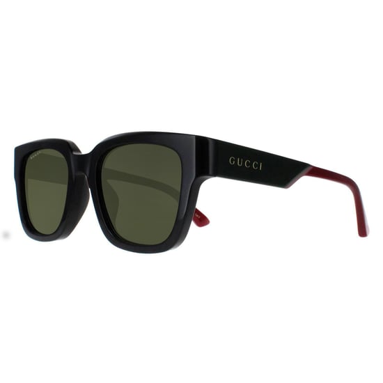 Gucci Square Herren Schwarz mit Grün und Rot Grün GG1670SK - Image 2