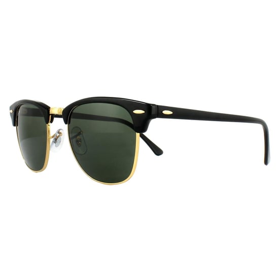 Ray-Ban Lunettes De Soleil Clubmaster 3016 W0365 Noir Vert G-15 Petit 49mm - Image 2