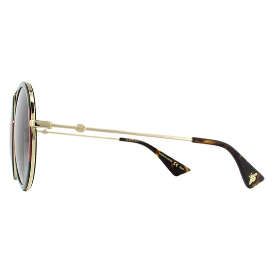 Gucci Sonnenbrille GG0061S 003 Gold Grün und Rot Grün Gradient - Image 3