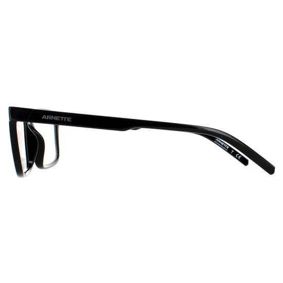 Arnette Rectangle Mens Shiny Black Clear Sonnenbrille - Image 3