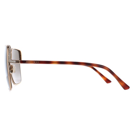 Jimmy Choo Square Damen Gold Havanna Braun Farbverlauf ALIANA/S - Image 3