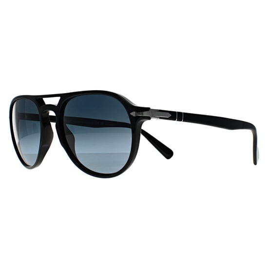 Persol Aviator Unisex Schwarz Blau Verlauf Polaroid Sonnenbrille - Image 2