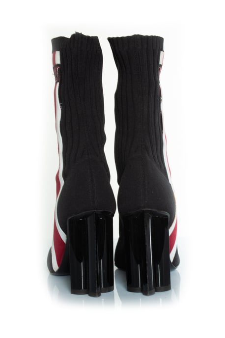 Louis Vuitton Silhouette Stiefel aus schwarzem Stoff - Image 3