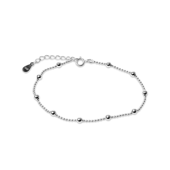 Luxenter Kugelarmband aus 925er Sterlingsilber mit rhodinierter Oberfläche - Image 1