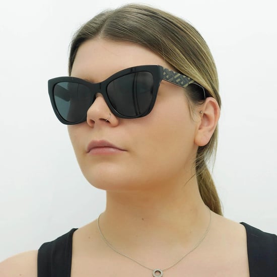 Versace Cat Eye Womens Schwarz Muster Dunkelgrau VE4417U - Image 5
