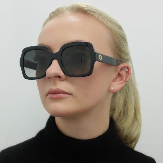 Gucci Square Womens Schwarz Grau Gradient Polarisiert GG1337S - Image 5
