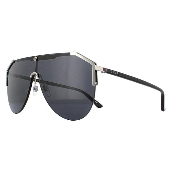 Lunettes De Soleil Gucci GG0584S 001 Ruthénium Et Gris Noir - Image 2