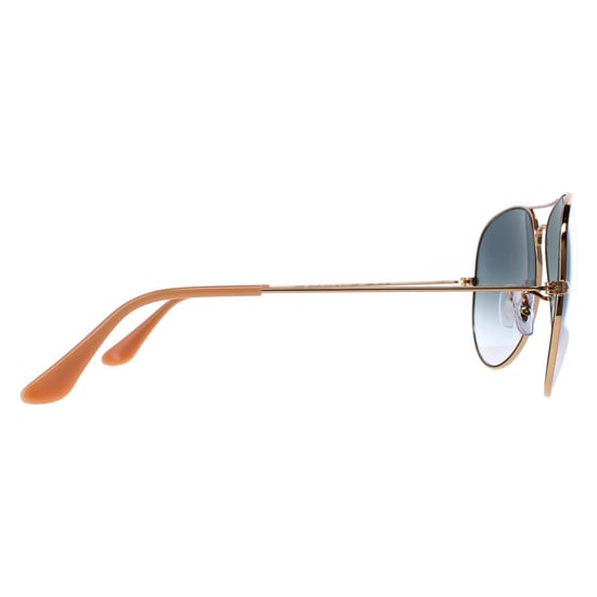 Ray-Ban Aviator Unisex Gold Gradient Hellblaue Sonnenbrille - Image 4