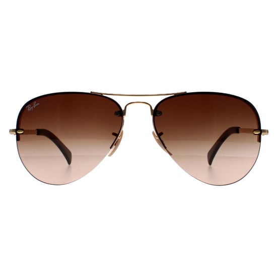 Lunettes De Soleil Rayban 3449 Dégradé Brun Or 001/13 59mm - Image 1