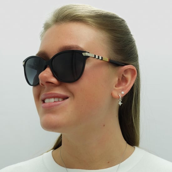 Burberry Sonnenbrille BE4216 30018G Schwarz mit goldenen Details Grauer Verlauf - Image 5