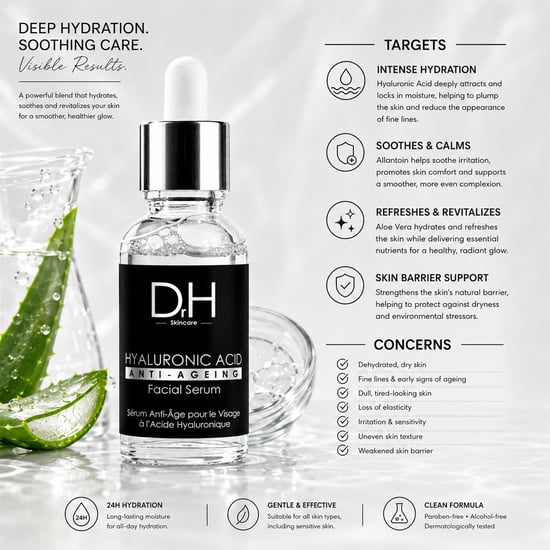 Dr H Anti-Ageing Hyaluronsäure-Gesichtsserum 30ml - Image 5