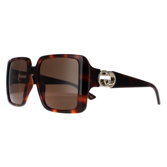 Gucci Square Womens Dark Havanna mit Gold dunkelbraun GG1692S - Image 2