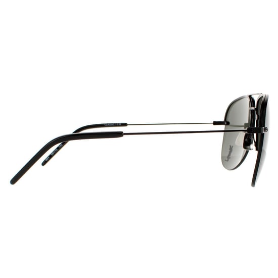 Saint Laurent Aviator Unisex Sonnenbrille Schwarz Grau - Image 4